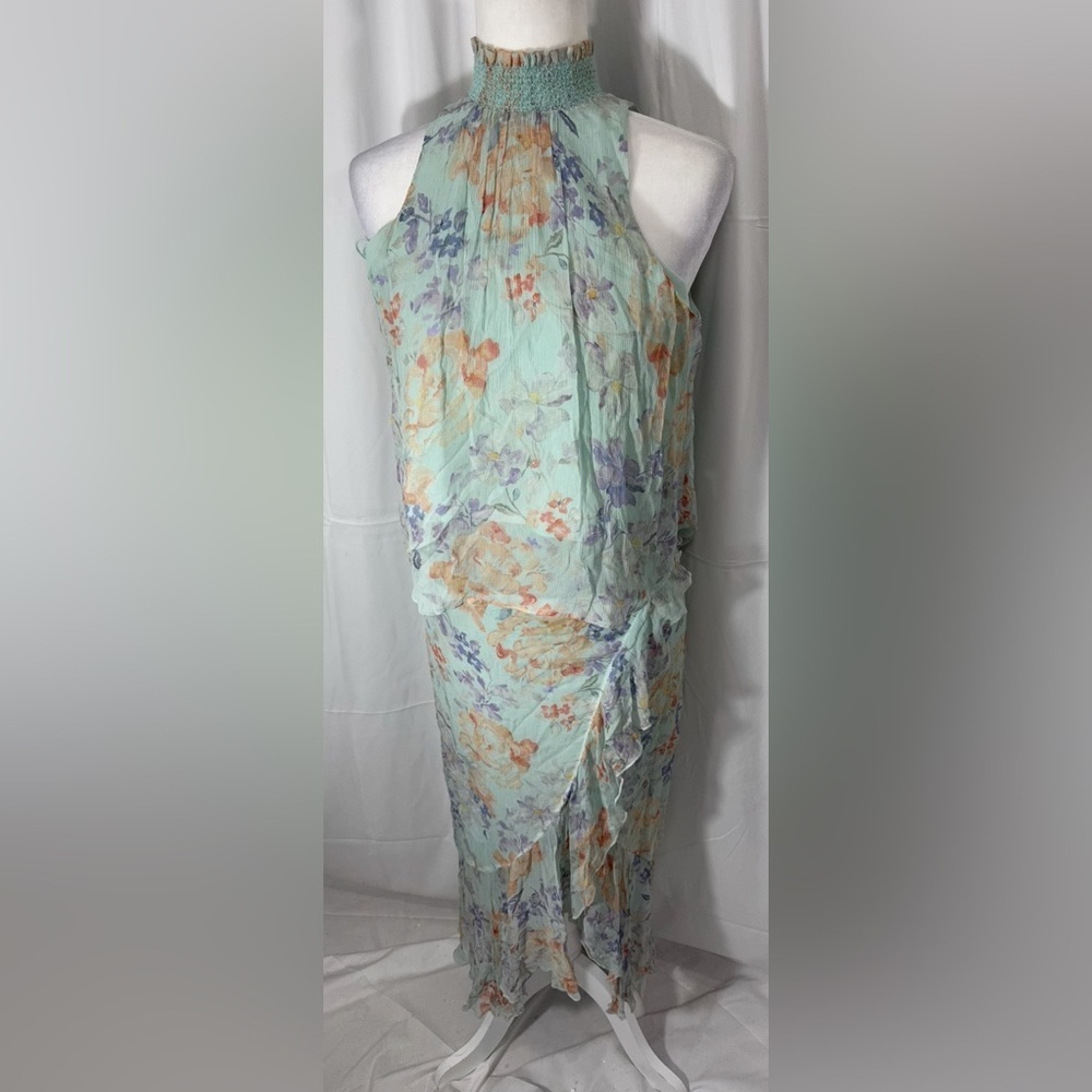 Alice + Olivia Caily Skirt & Annmarie Floral Georgette Top Set  0 Skirt / XS Top - Picture 2 of 12